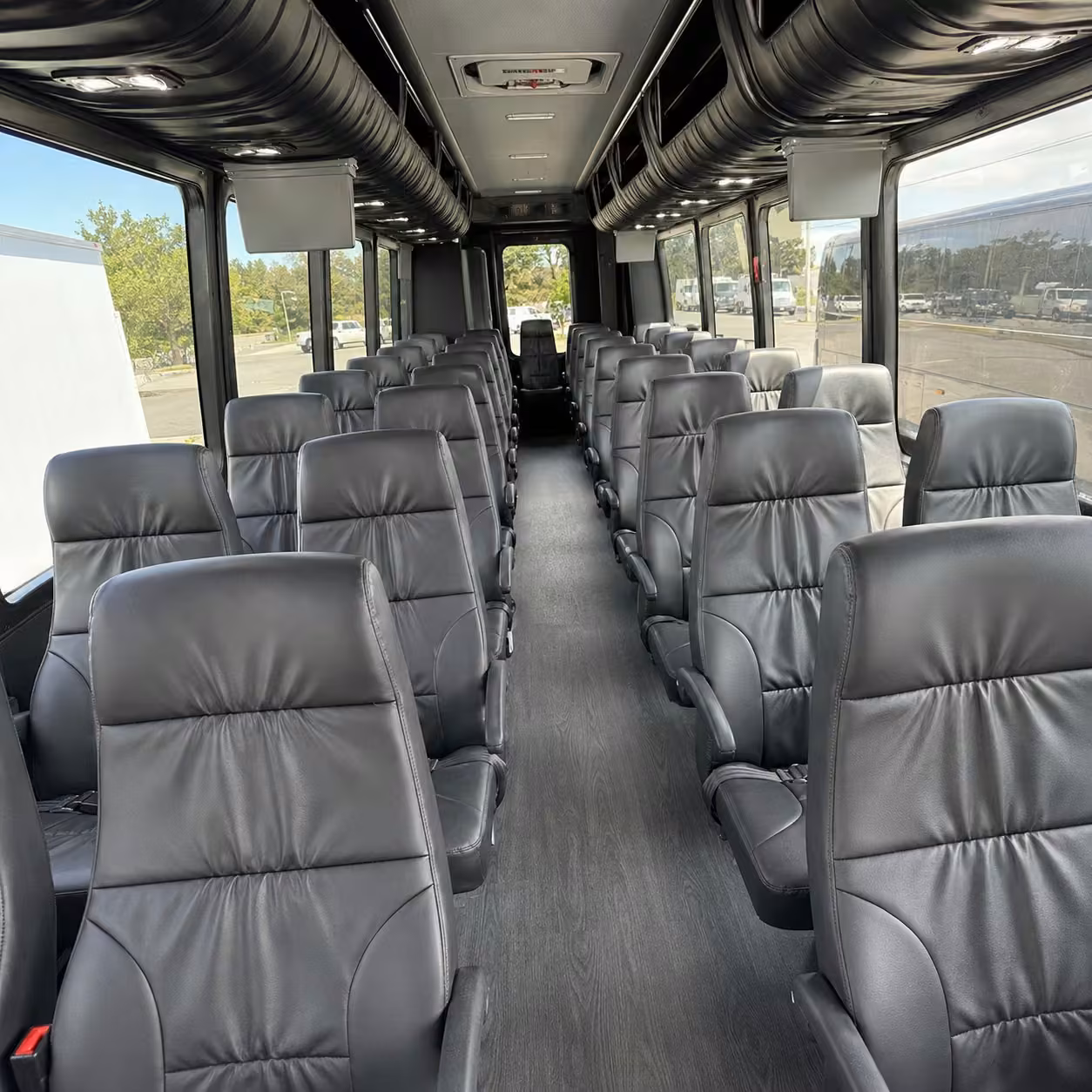 15 35 passenger minibus interior