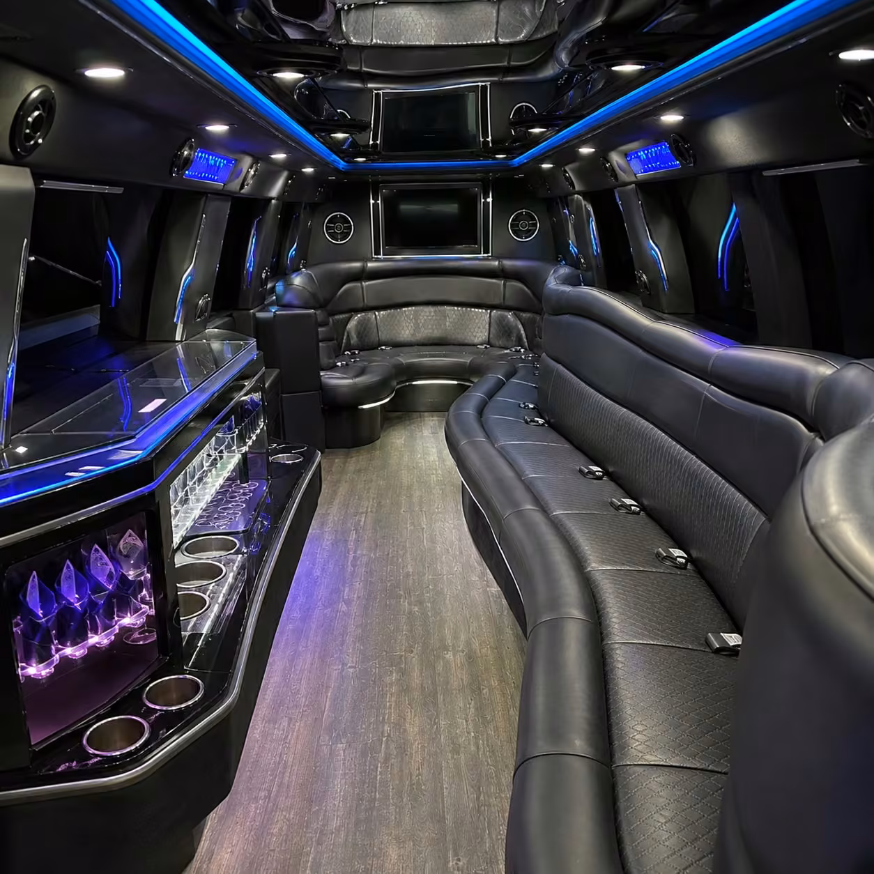 hummer limo inside